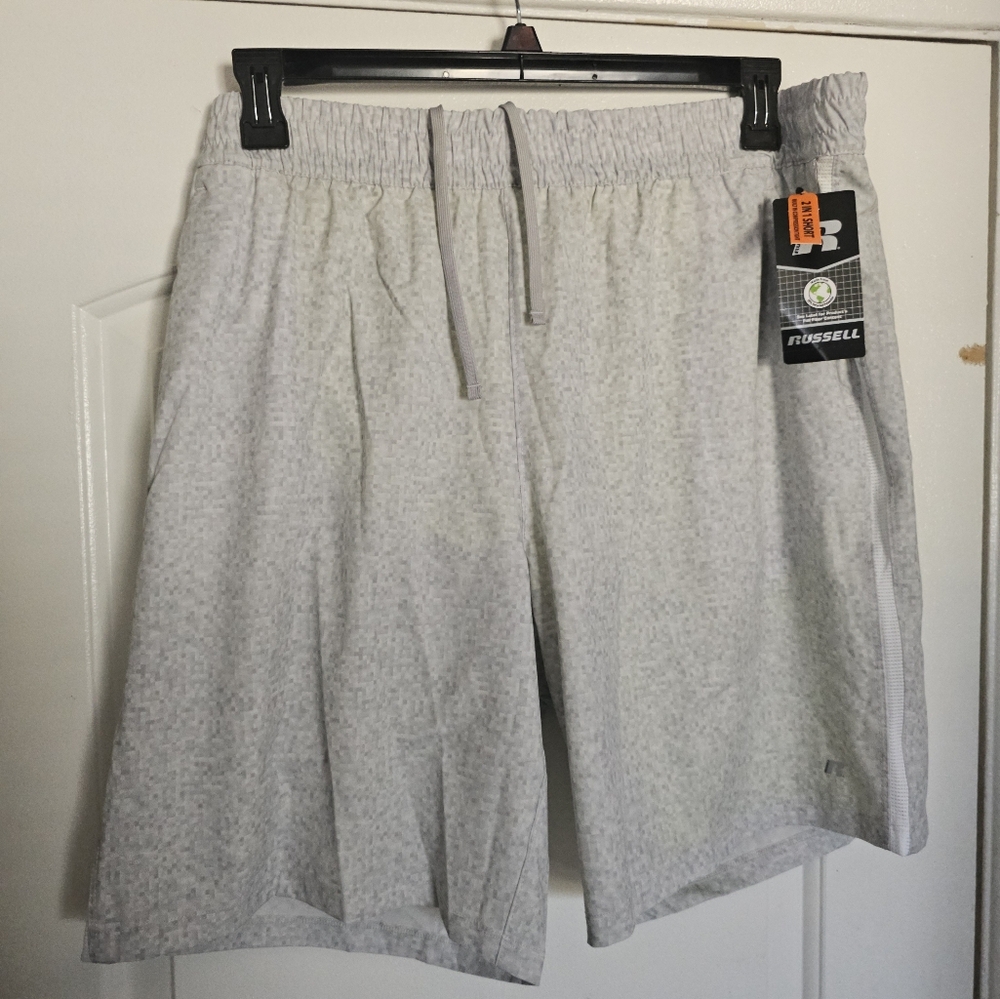 Russell Athletic Men's Gray Athletic Shorts
